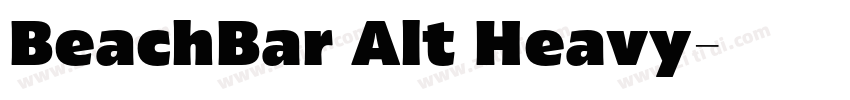 BeachBar Alt Heavy字体转换